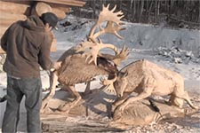 Резьба по дереву бинзопилой 02